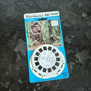 1991 Vintage Tyco View-Master 3-D Tour MUIR WOODS, 3 Reels #5395, Sealed!